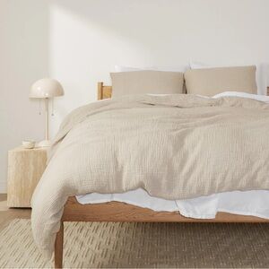 Parachute cream cloud cotton gauze super soft Duvet cover and 2 shams KING